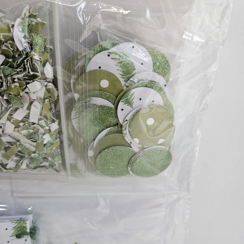 Vibrant Green and Gold Christmas Party Decoration Set